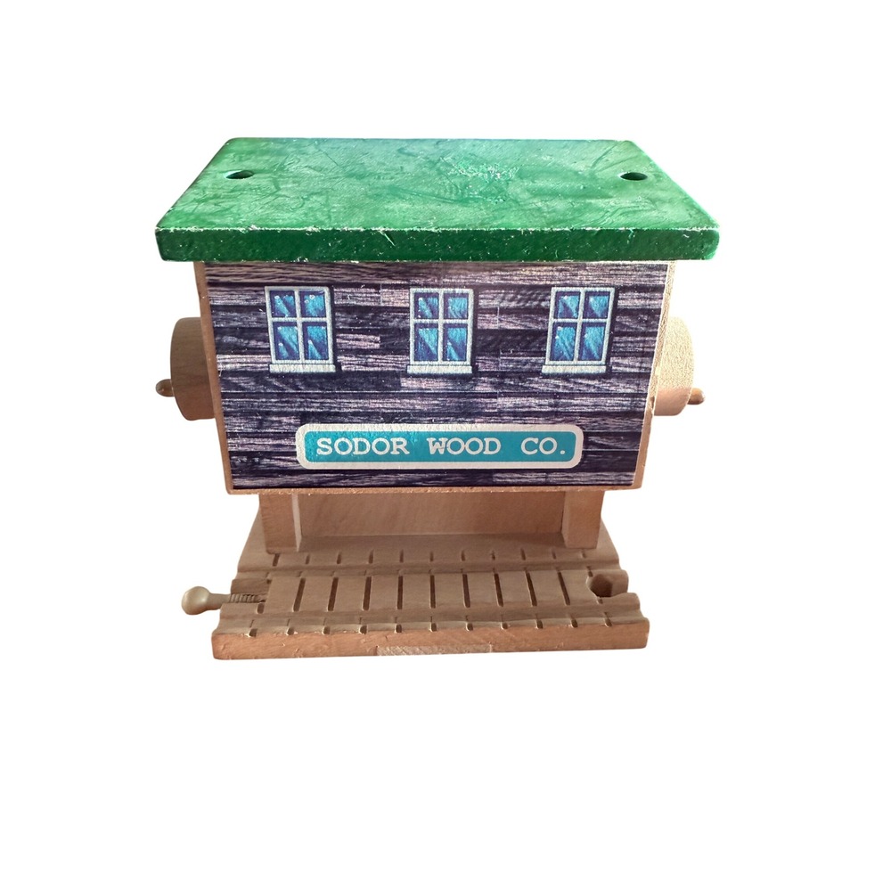 Vintage BRIO Sodor Wood Co. Wooden Railway Lumber Mill / Sawmill